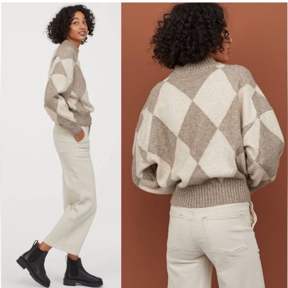 Pringle of Scotland x H&M Women’s Argyle Sweater. Size Medium - Picture 3 of 8